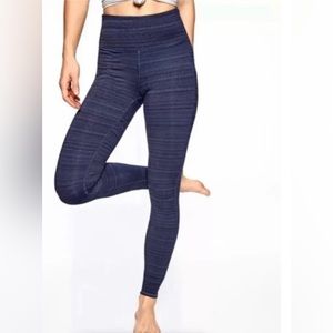 18. Athleta Chaturanga Navy Leggings